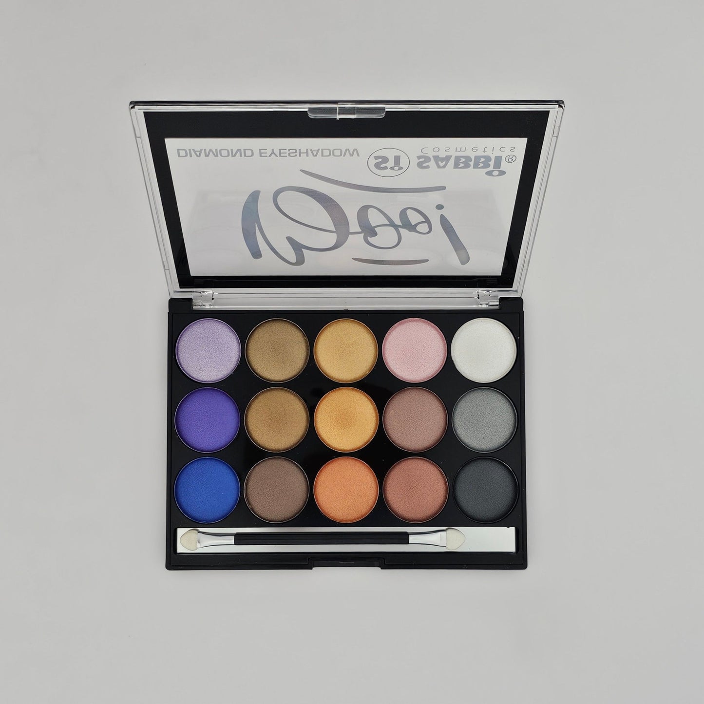 Sabbi Diamond Eyeshadow Palette - Vibrant Shimmer & Matte Shades - Lotshop.pk