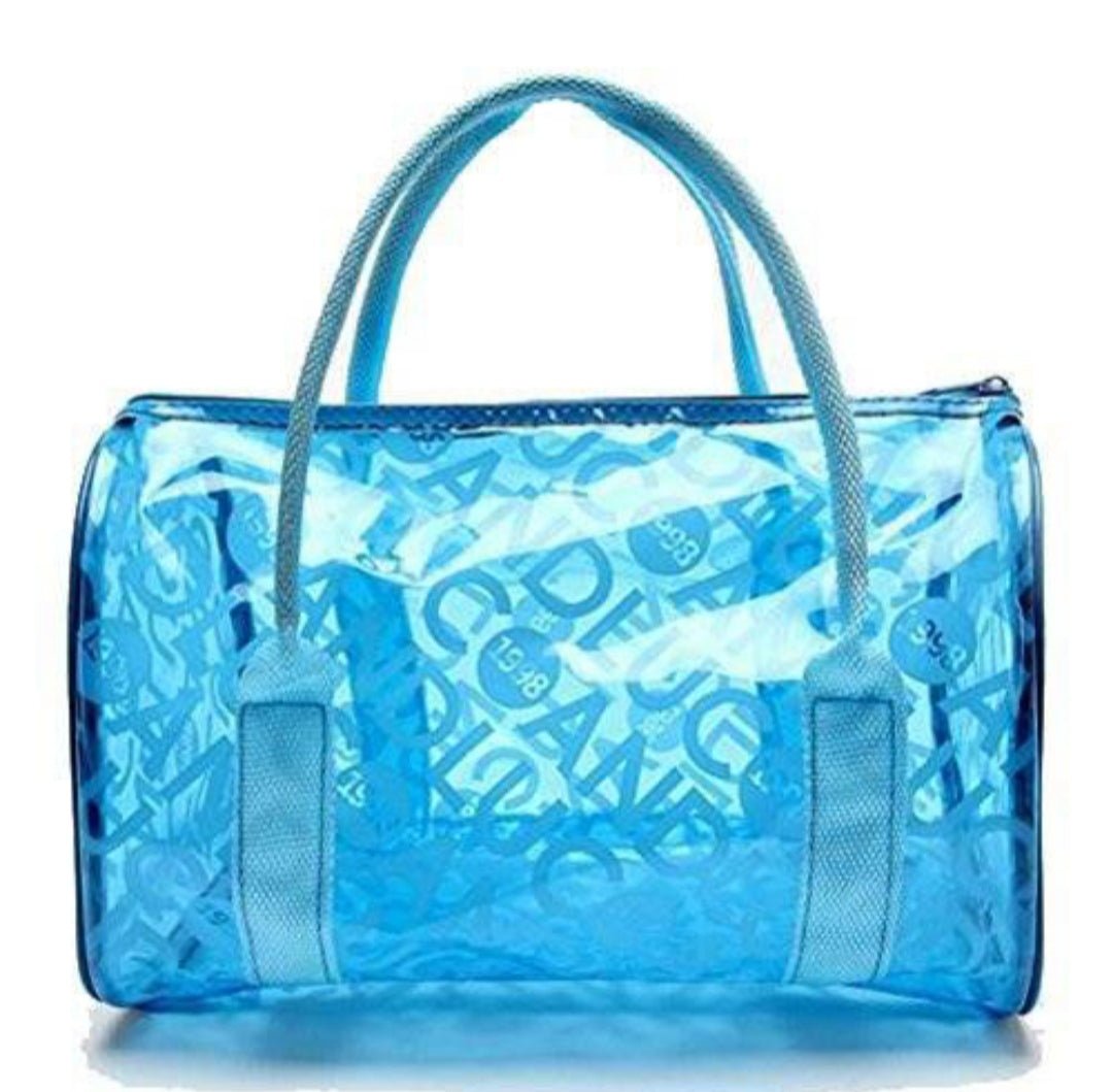 Transparent Waterproof Handbag Swimming Bag Clear Jelly Bucket at Lotshop.pk
