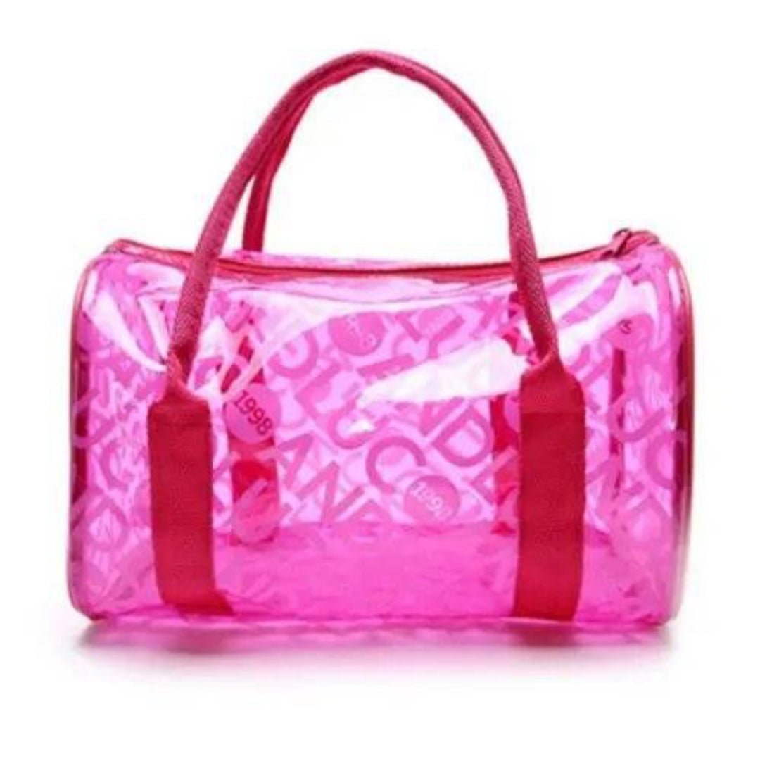 Transparent Waterproof Handbag Swimming Bag Clear Jelly Bucket at Lotshop.pk