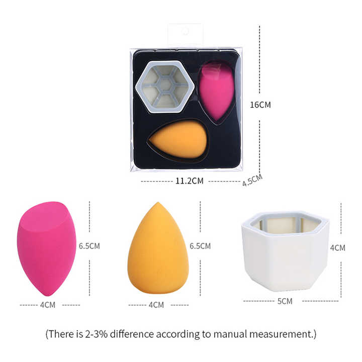 YOUSHA Makeup Sponge Set – Flawless Blending for a Perfect Finish - Lotshop.pk