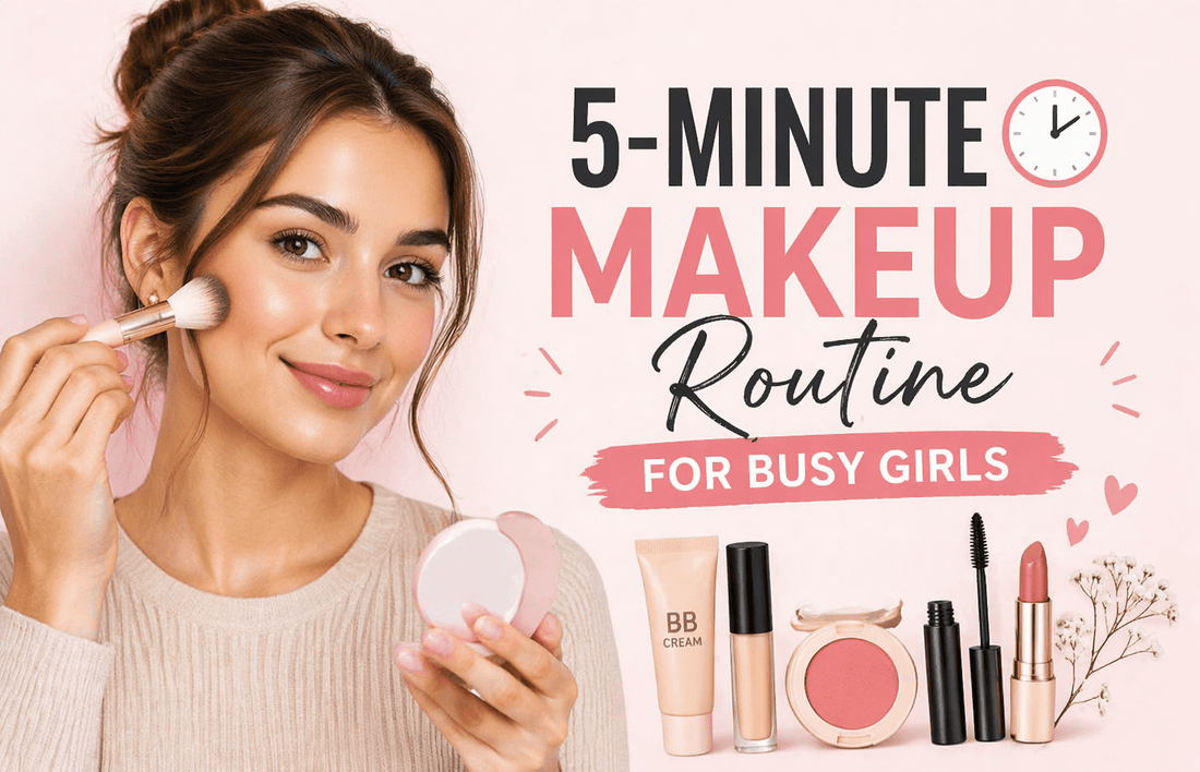 💄 5-Minute Makeup Routine for Busy Girls ⏰ - Lotshop.pk