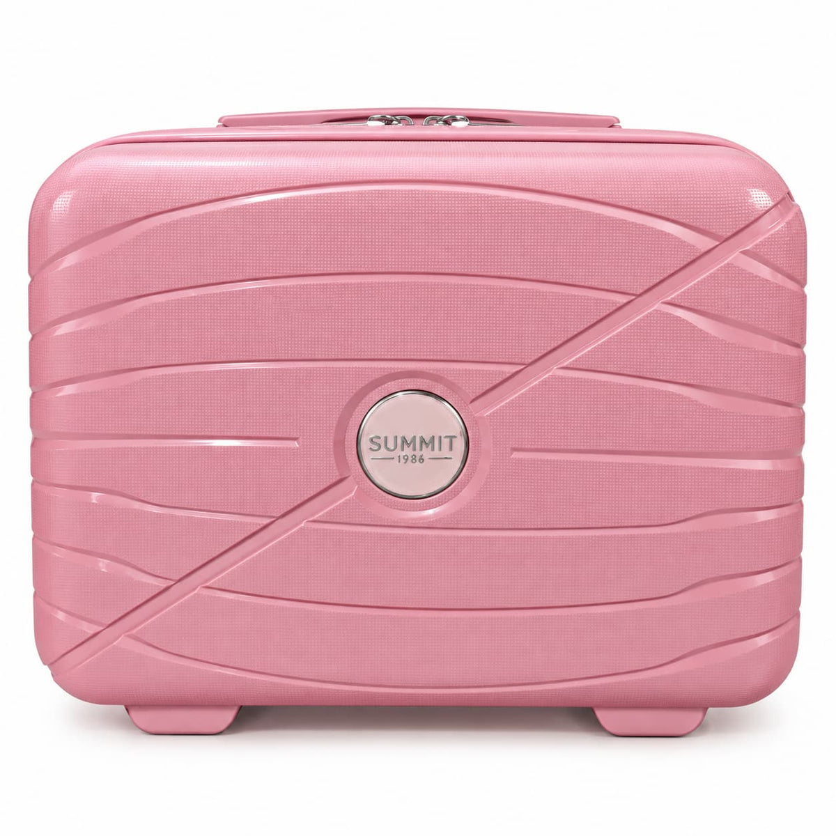 SUMMIT 1986 Hard Shell Makeup Vanity Case with Lock – Travel Cosmetic Organizer Bag