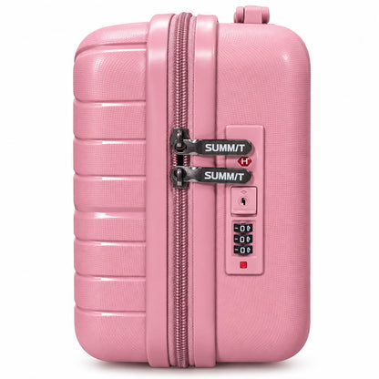 SUMMIT 1986 Hard Shell Makeup Vanity Case with Lock – Travel Cosmetic Organizer Bag