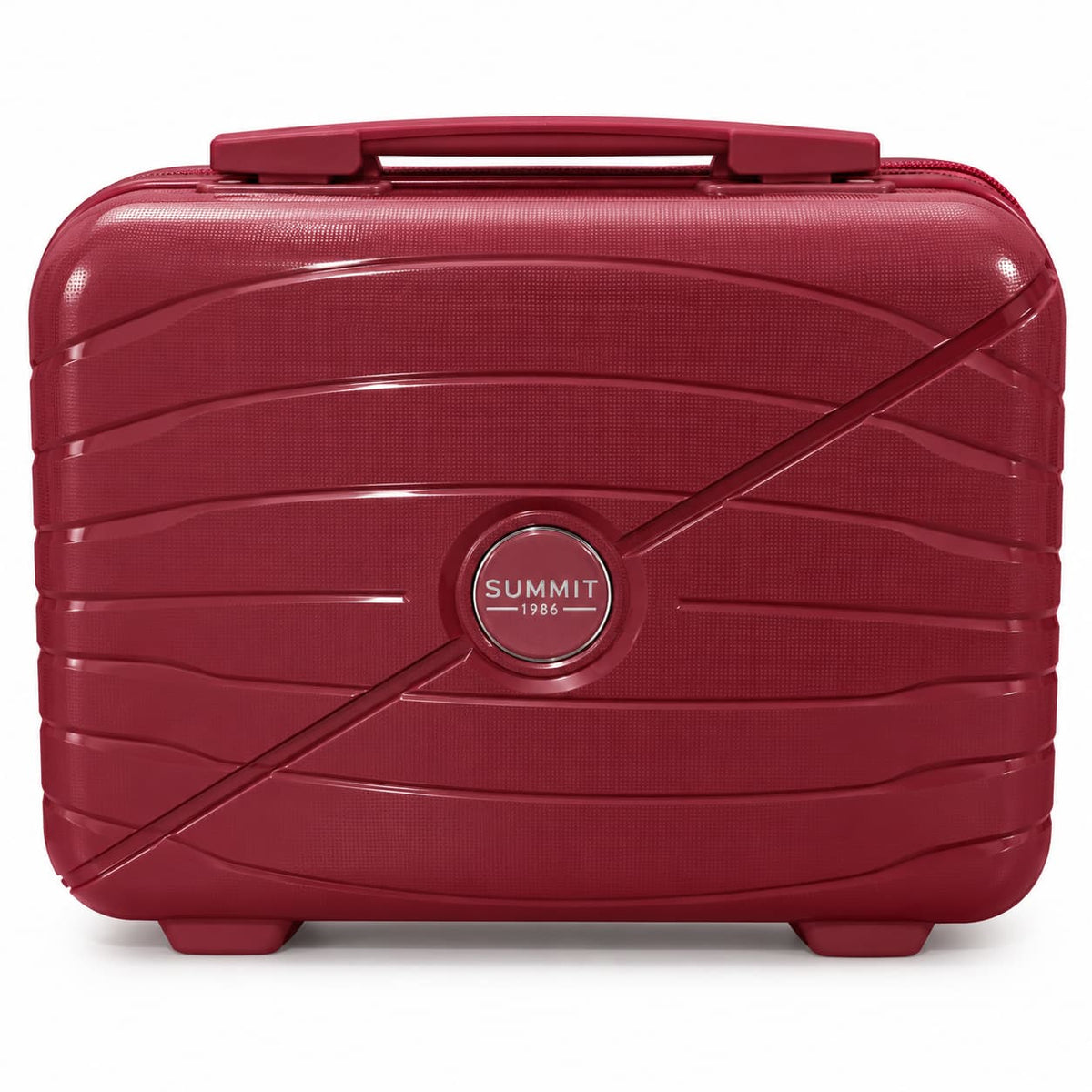 SUMMIT 1986 Hard Shell Makeup Vanity Case with Lock – Travel Cosmetic Organizer Bag