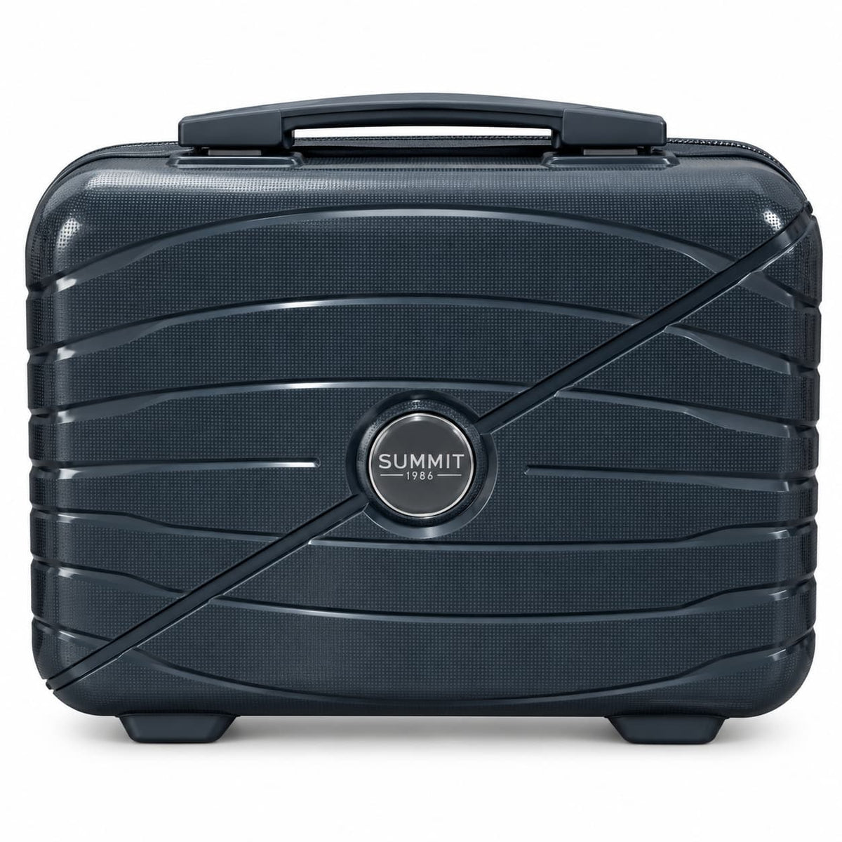 SUMMIT 1986 Hard Shell Makeup Vanity Case with Lock – Travel Cosmetic Organizer Bag