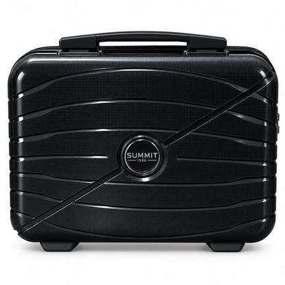 SUMMIT 1986 Hard Shell Makeup Vanity Case with Lock – Travel Cosmetic Organizer Bag