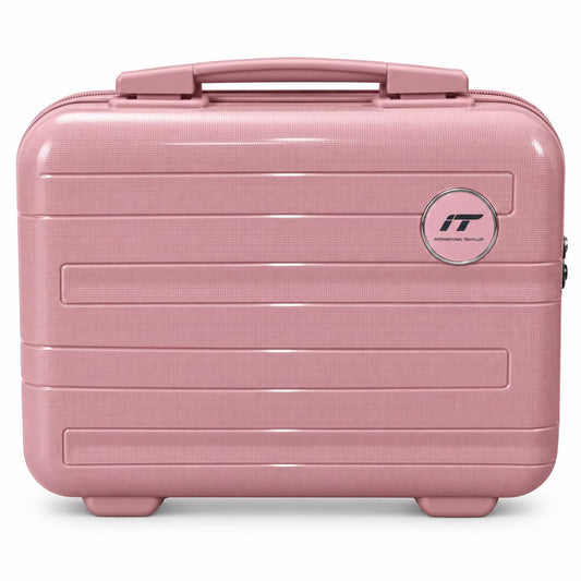International Traveller (IT) Hard Shell Vanity Case – Portable Travel Makeup Organizer Bag