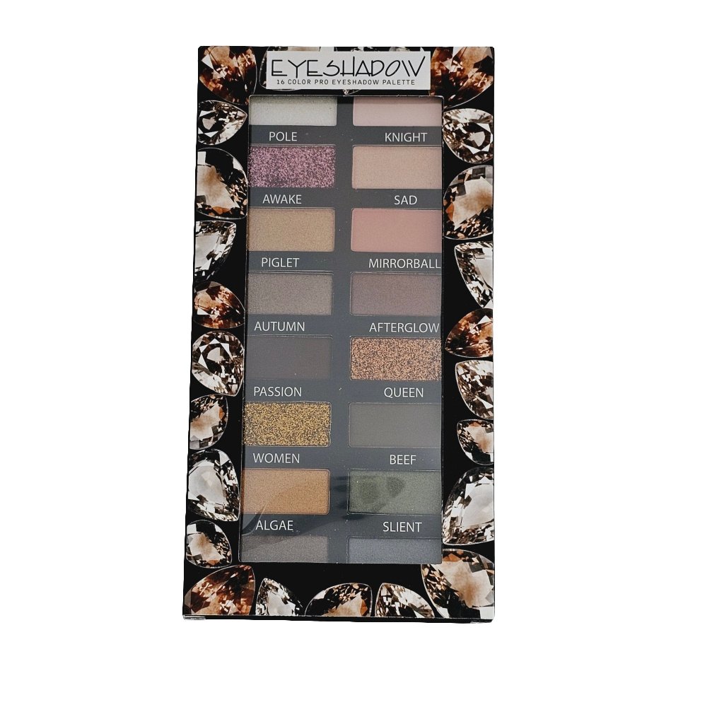 16 Color Pro Eyeshadow Palette – Rich Pigments & Bold Looks - Lotshop.pk