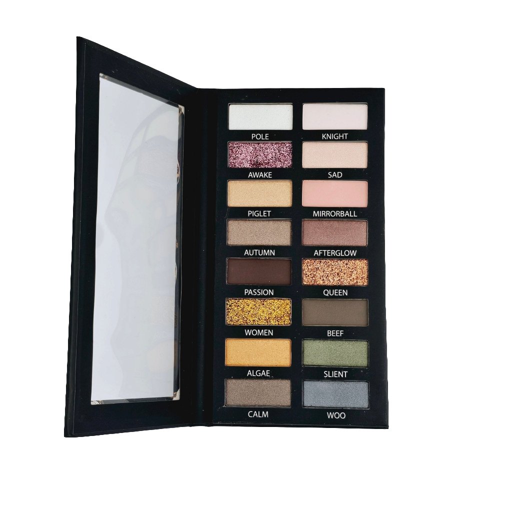 16 Color Pro Eyeshadow Palette – Rich Pigments & Bold Looks - Lotshop.pk