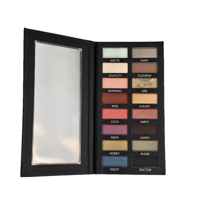 16 Color Pro Eyeshadow Palette – Rich Pigments & Bold Looks - Lotshop.pk