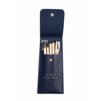GLAMFIX 5-Piece Travel Makeup Brush Set with Premium Carry Case | Portable Makeup Brushes Pakistan