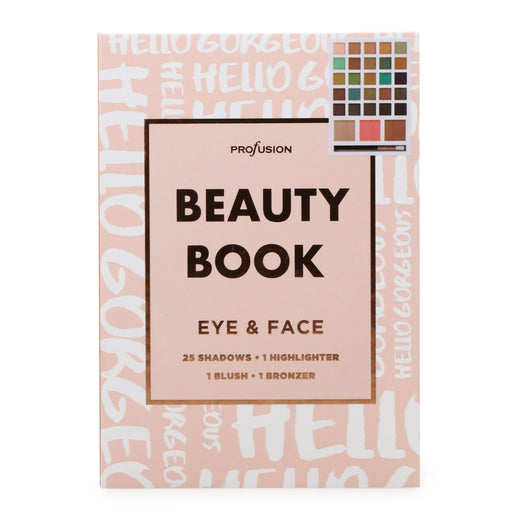 PROFUSION Beauty Book Eye &amp; Face Set 25 Shadows 1 Highlighter 1 Blush 1 Bronzer