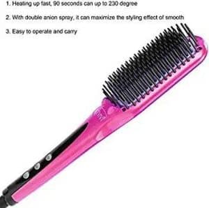 ACEVIVI Electric Hair Straightener Brush Comb