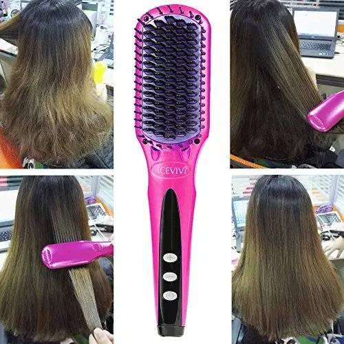 ACEVIVI Electric Hair Straightener Brush Comb