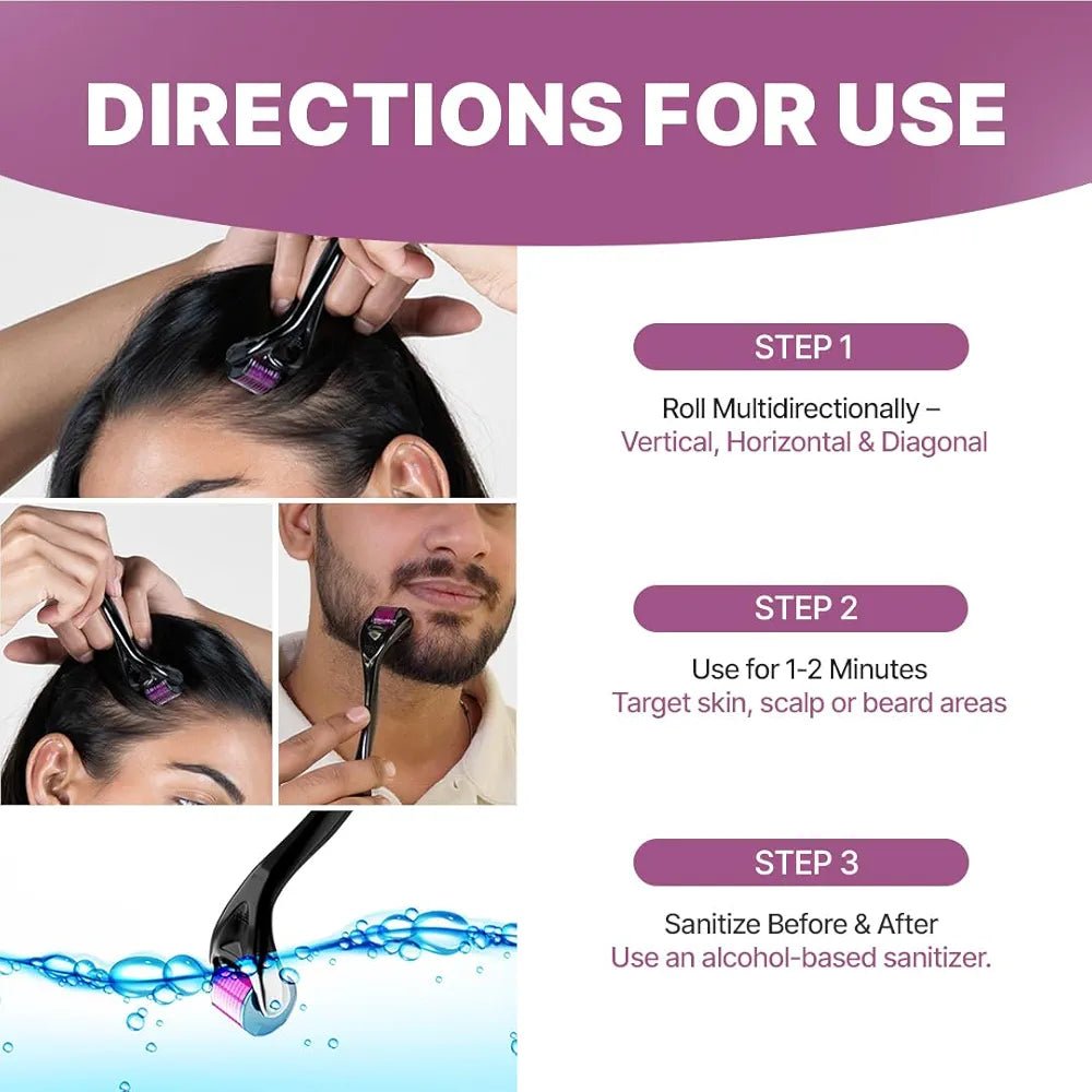 540 micro Needles Derma Roller – Skin Rejuvenation & Facial Beauty therapy - Lotshop.pk
