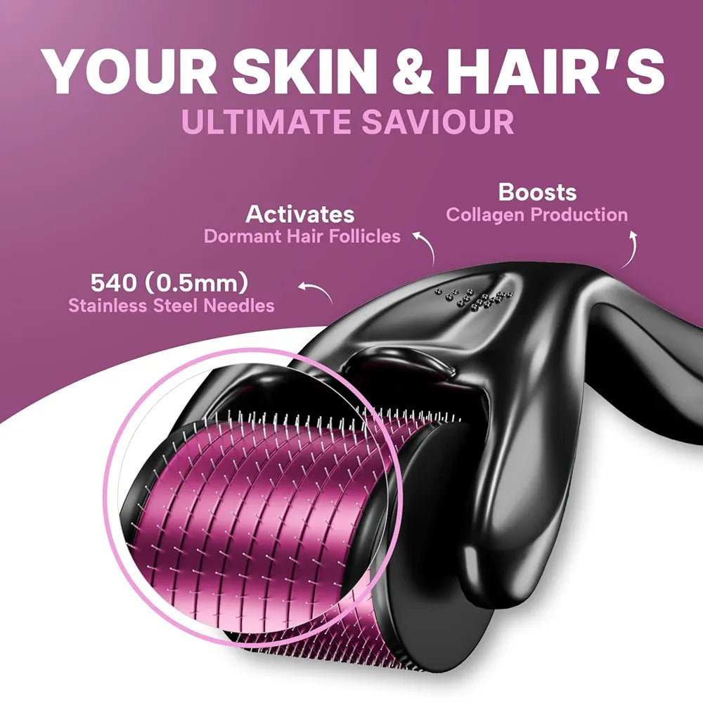 540 micro Needles Derma Roller – Skin Rejuvenation & Facial Beauty therapy - Lotshop.pk