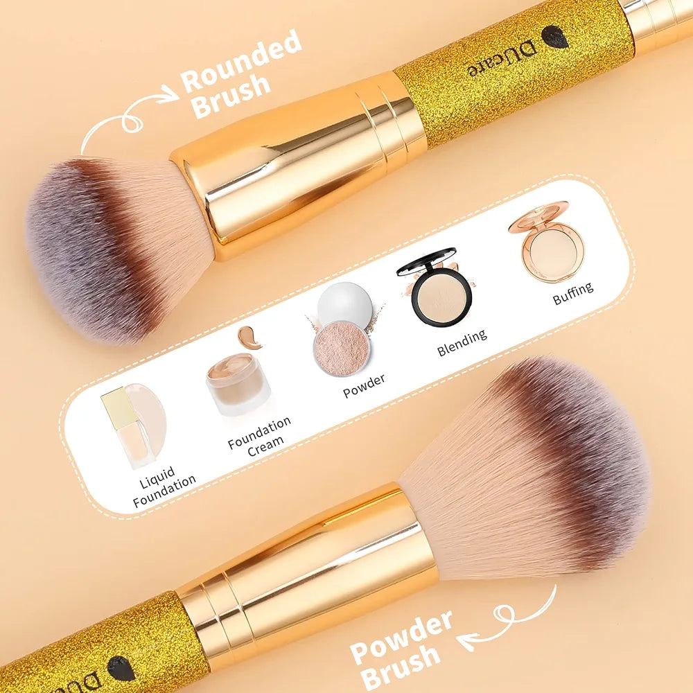 DUcare Duo Glitter Makeup Brushes