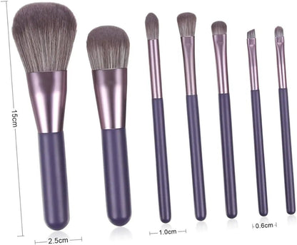 7pcs Portable Makeup brush set - Lotshop.pk