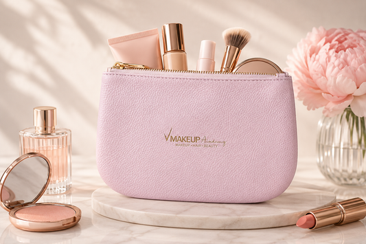 Makeup Academy Cosmetic Pouch – Premium Pink Makeup Bag