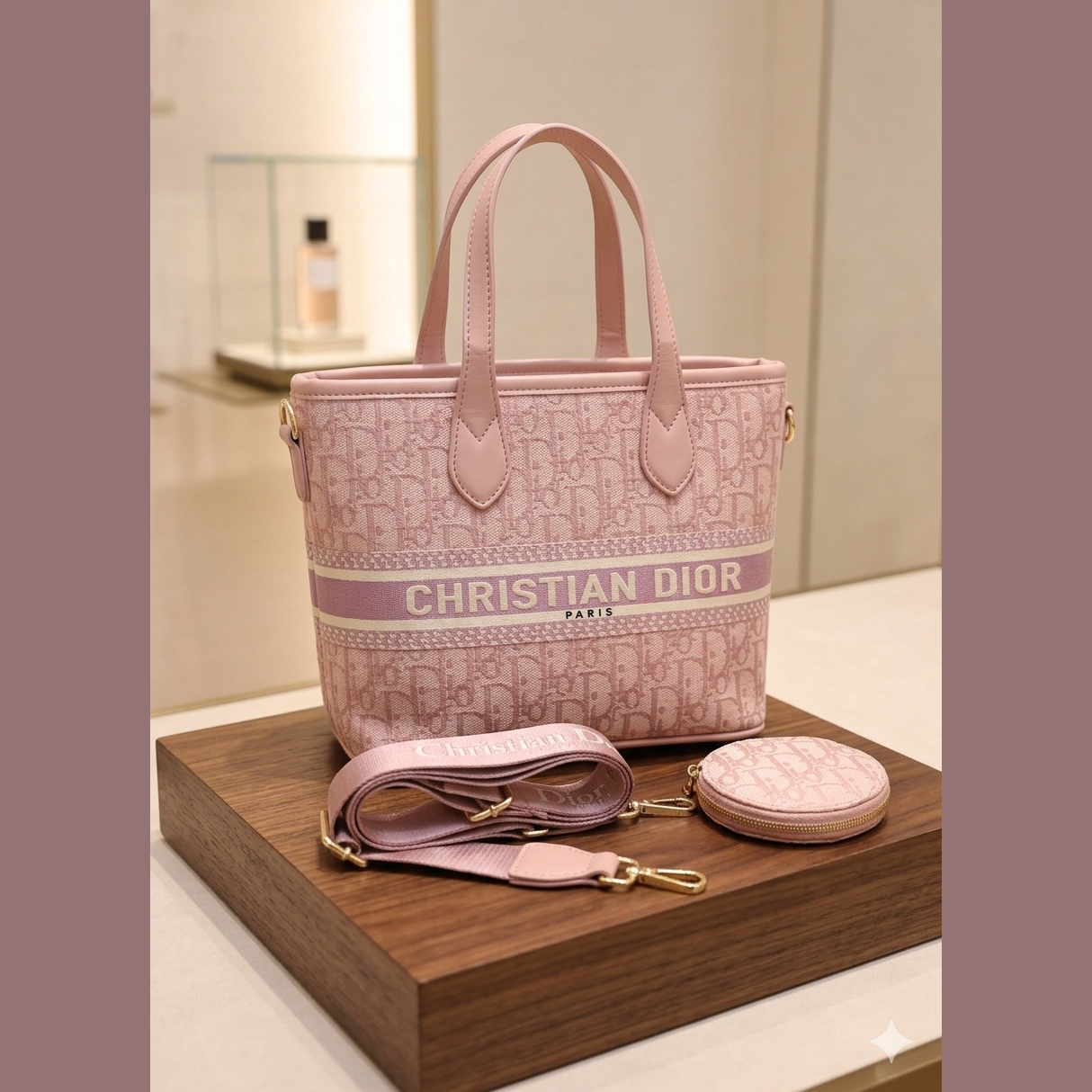 Christian Dior Paris 3-in-1 luxury handbag set available for fashion lovers  online in Pakistan.