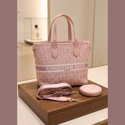 Christian Dior Paris 3-in-1 luxury handbag set available for fashion lovers  online in Pakistan.