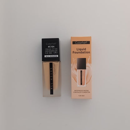 Colorfish Liquid Foundation 35ml – Smooth Flawless Makeup Base in Shades 01, 02, 03 & 04 Pakistan