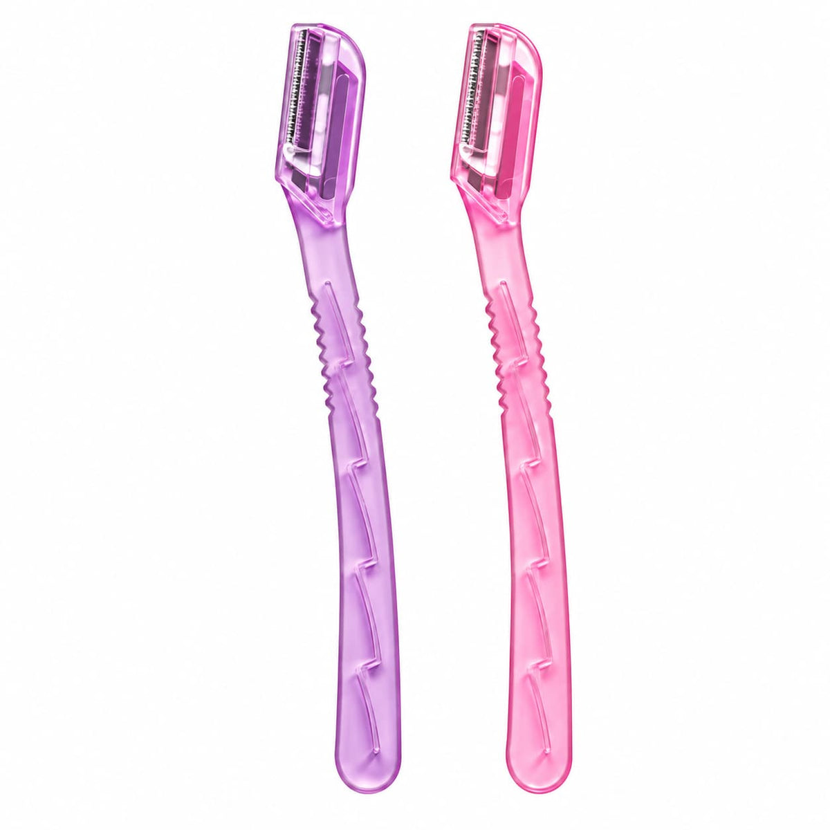 For Your Beauty Rossmann 2-Piece Pink Eyebrow Razor Set with Protective Covers for Eyebrow Shaping and Facial Hair Removal – Beauty Tools Pakistan