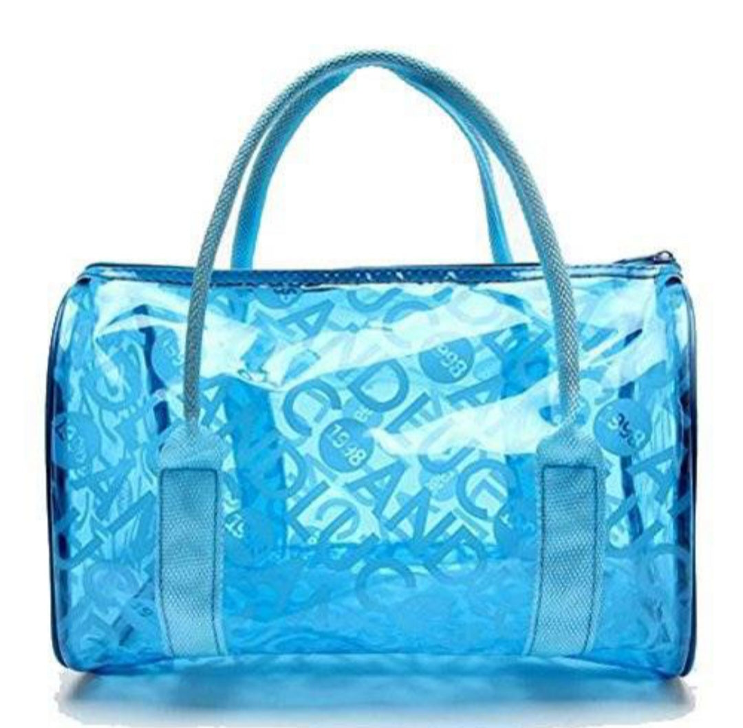 Transparent Waterproof Handbag Swimming Bag Clear Jelly Bucket