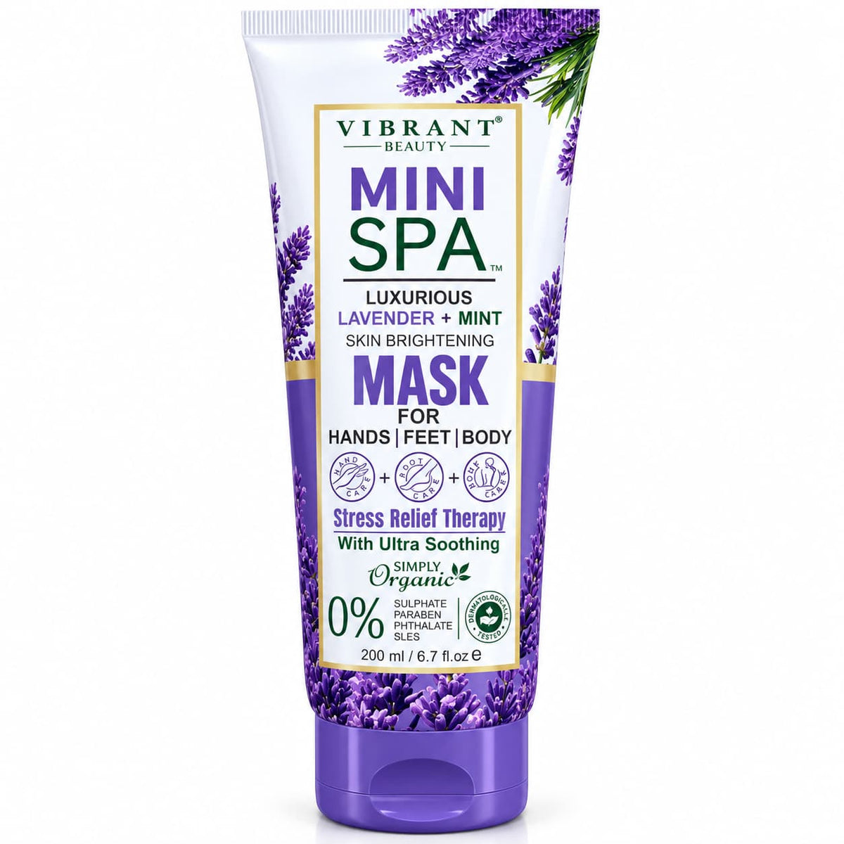 Vibrant Beauty Mini Spa Lavender & Mint 200ml – 5-in-1 Hand, Foot & Body Spa Care Collection | Pakistan