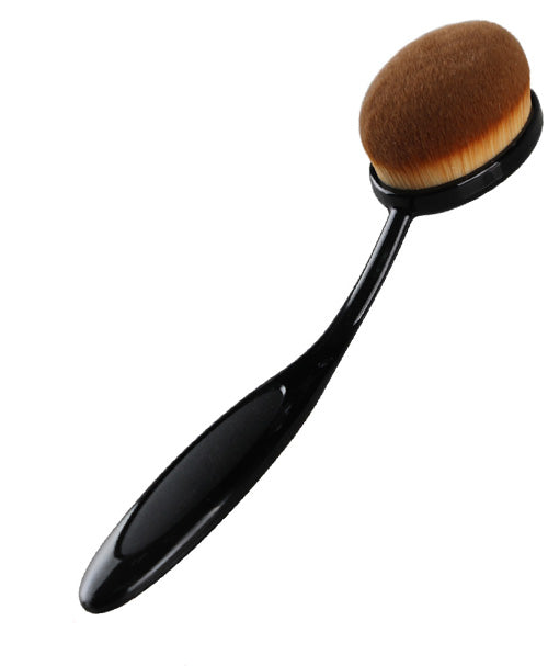 Oval foundation makeup brush
