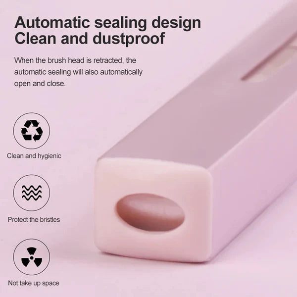 Square Long Rod Retractable Lip Brush – Precision Makeup Tool