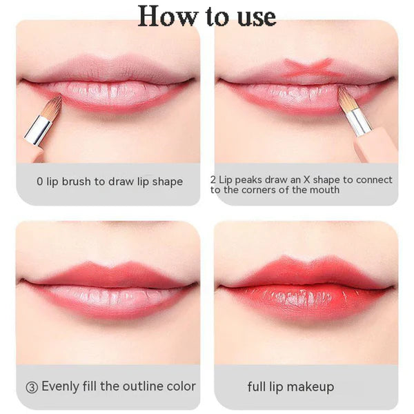 Square Long Rod Retractable Lip Brush – Precision Makeup Tool