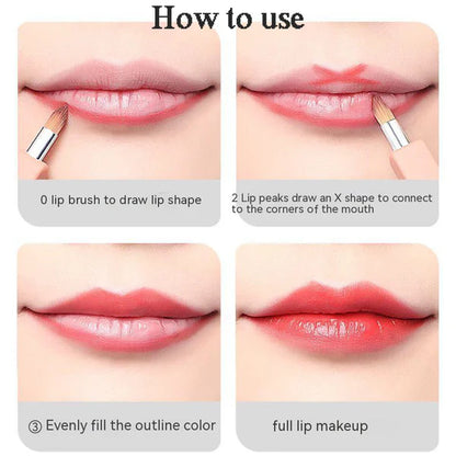 Square Long Rod Retractable Lip Brush – Precision Makeup Tool