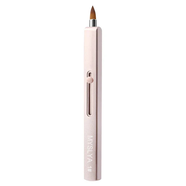 Square Long Rod Retractable Lip Brush – Precision Makeup Tool