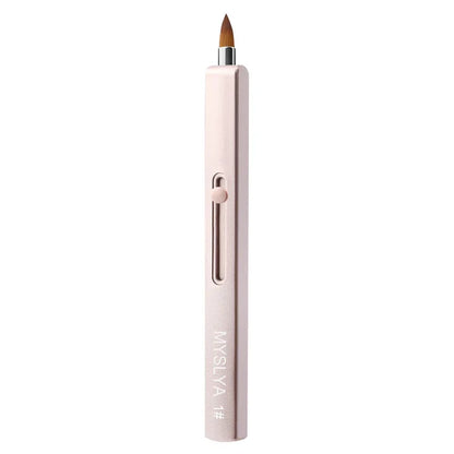 Square Long Rod Retractable Lip Brush – Precision Makeup Tool