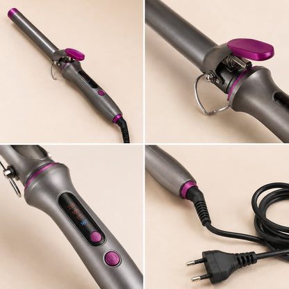 Professional Ceramic Hair Curling Iron – Fast Heating Curling Wand for Long-Lasting Curls & Waves