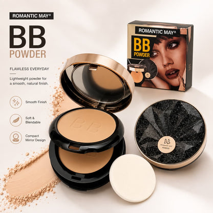ROMANTIC MAY BB Powder – Smooth Matte Compact Face Powder for Setting Makeup in Pakistan