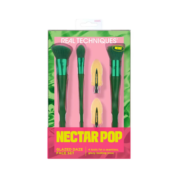 Real Techniques Daygleam Glazed Daze Face Set – Limited Edition Glow Brush Kit