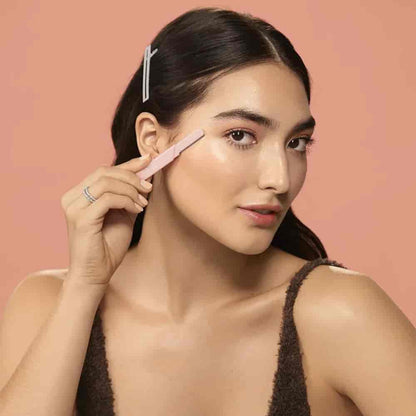 Real Techniques Face & Brow Razors 3-Piece Pink Facial Hair Remover Set with Protective Covers for Eyebrow Shaping – Beauty Tools Pakistan