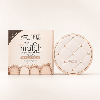True Match Fit Me 2-in-1 Powdery Cake – Super Blendable Matte Compact Face Powder Pakistan