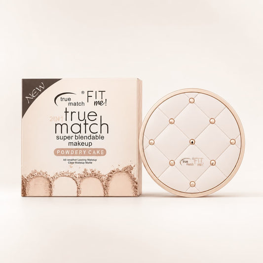True Match Fit Me 2-in-1 Powdery Cake – Super Blendable Matte Compact Face Powder Pakistan