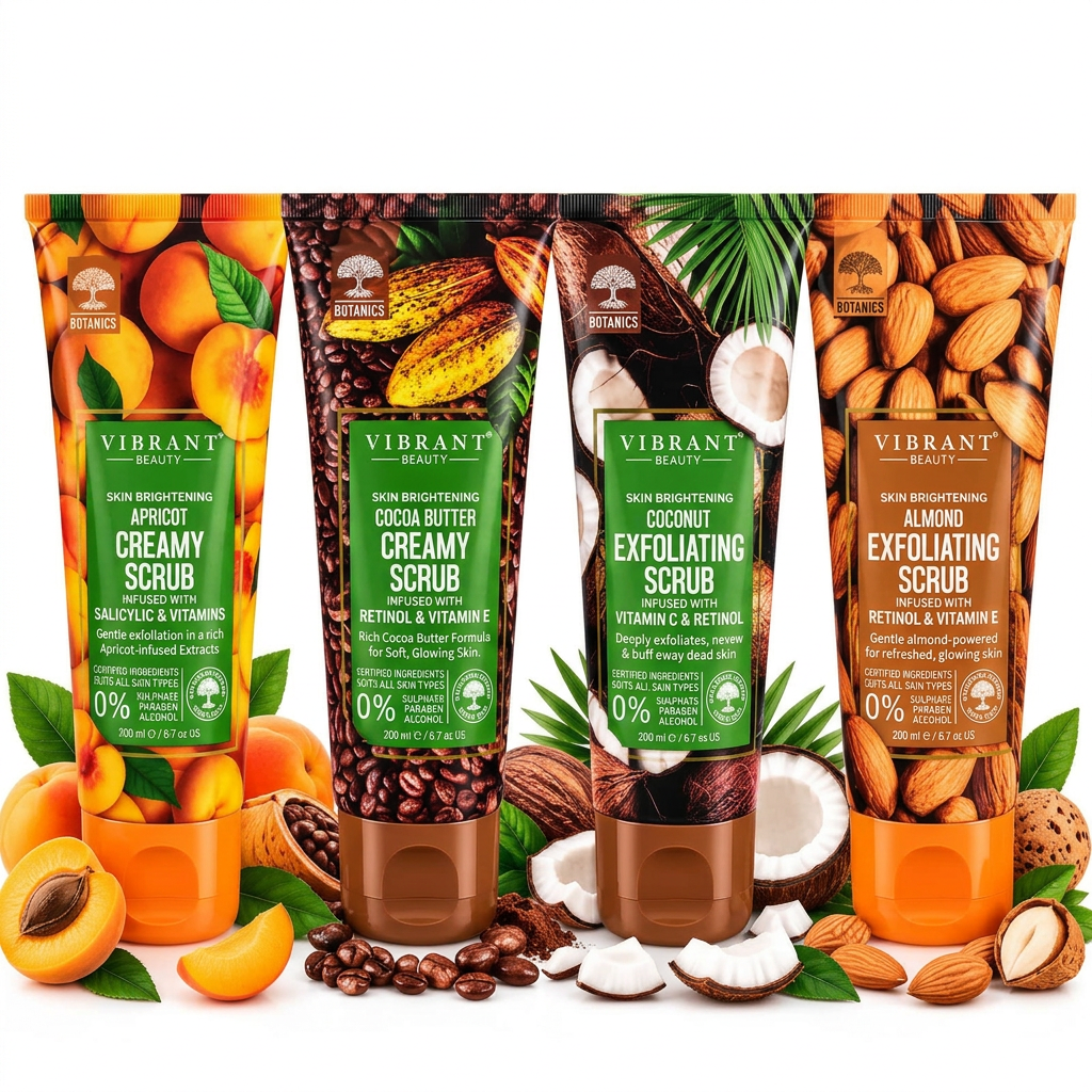 Vibrant_Beauty_Face_Scrub_200ml_Apricot_Cocoa_Butter_Coconut_Almond_Exfoliating_Scrub