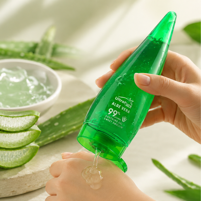 Aloe Vera soothing skin care gel 160ml for face body hydration and daily moisturizing
