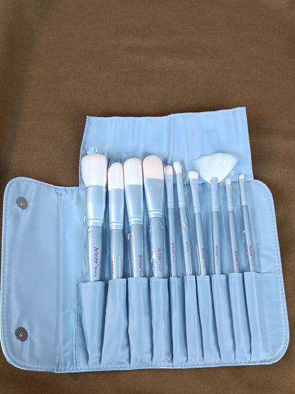 Artree beauty makeup brushes set 10pcs with pouch - Lotshop.pk