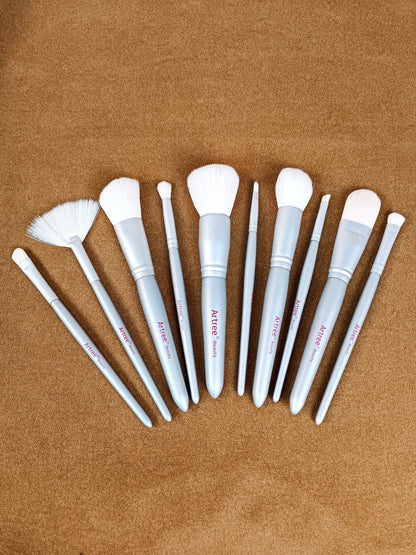 Artree beauty makeup brushes set 10pcs with pouch - Lotshop.pk