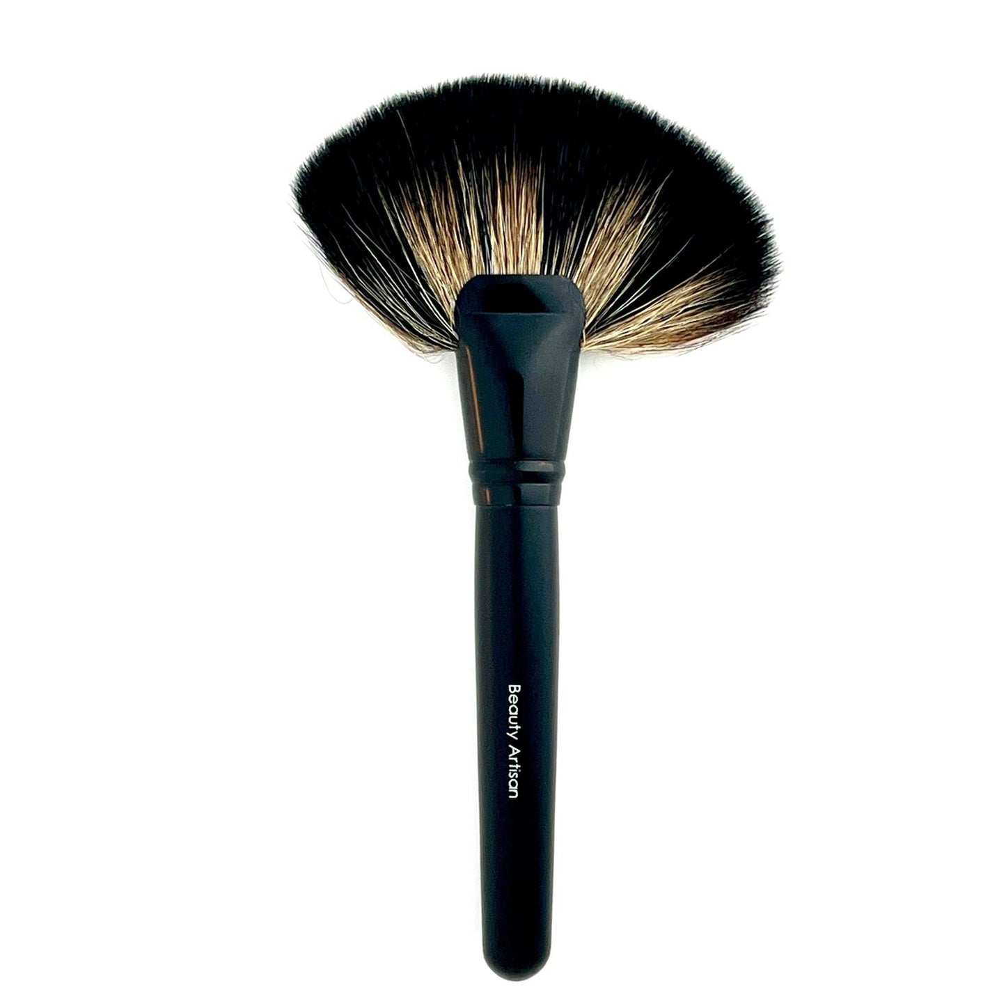 Beauty Artisan Fan Makeup Brush, Professional Highlighting Make Up Brush Blush Bronzer Cheekbones Brush, Single Large Soft & Dense - Lotshop.pk