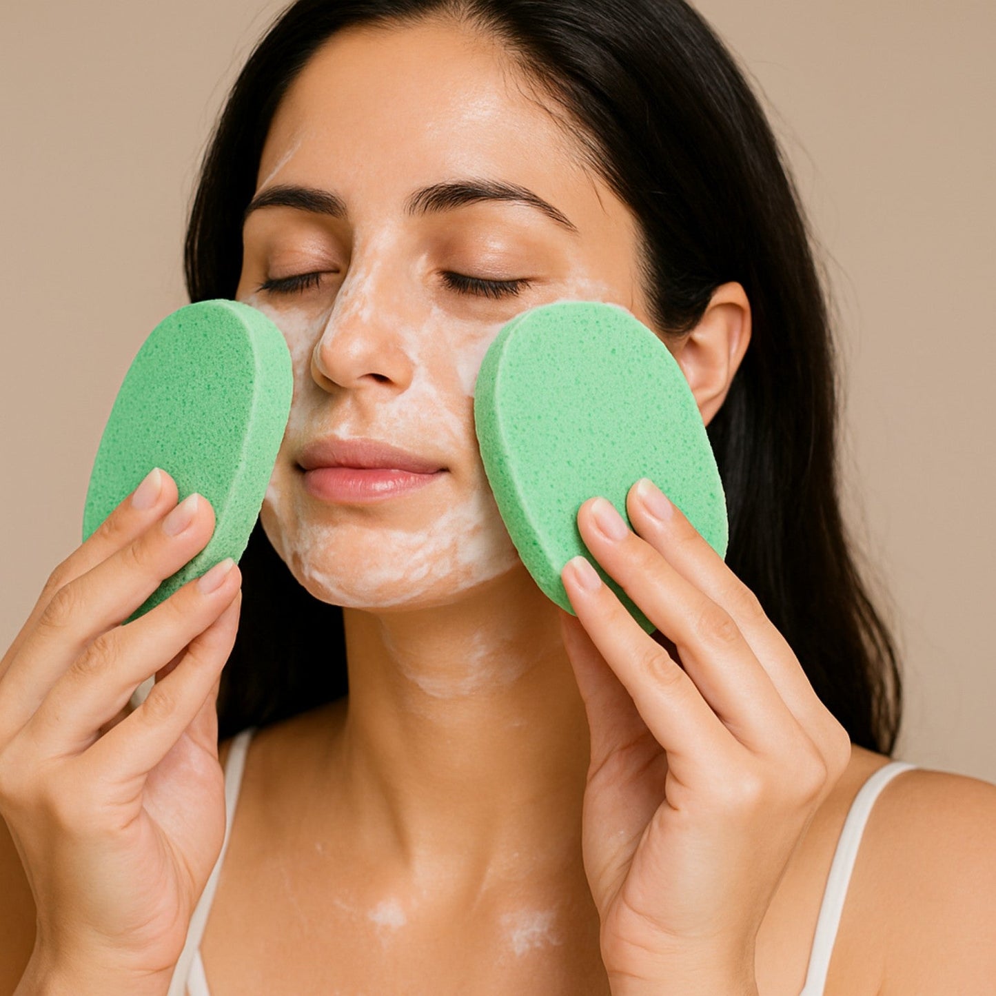 Beauty Tools Natural Cellulose Facial Sponge – Deep Cleansing & Gentle Exfoliation - Lotshop.pk