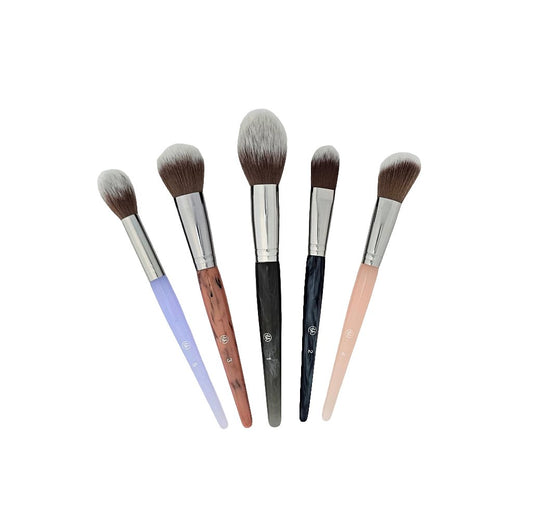 BH Cosmetics Crystal Zodiac Face Makeup Brushes Set 5pcs - Precision for Flawless Beauty - Lotshop.pk