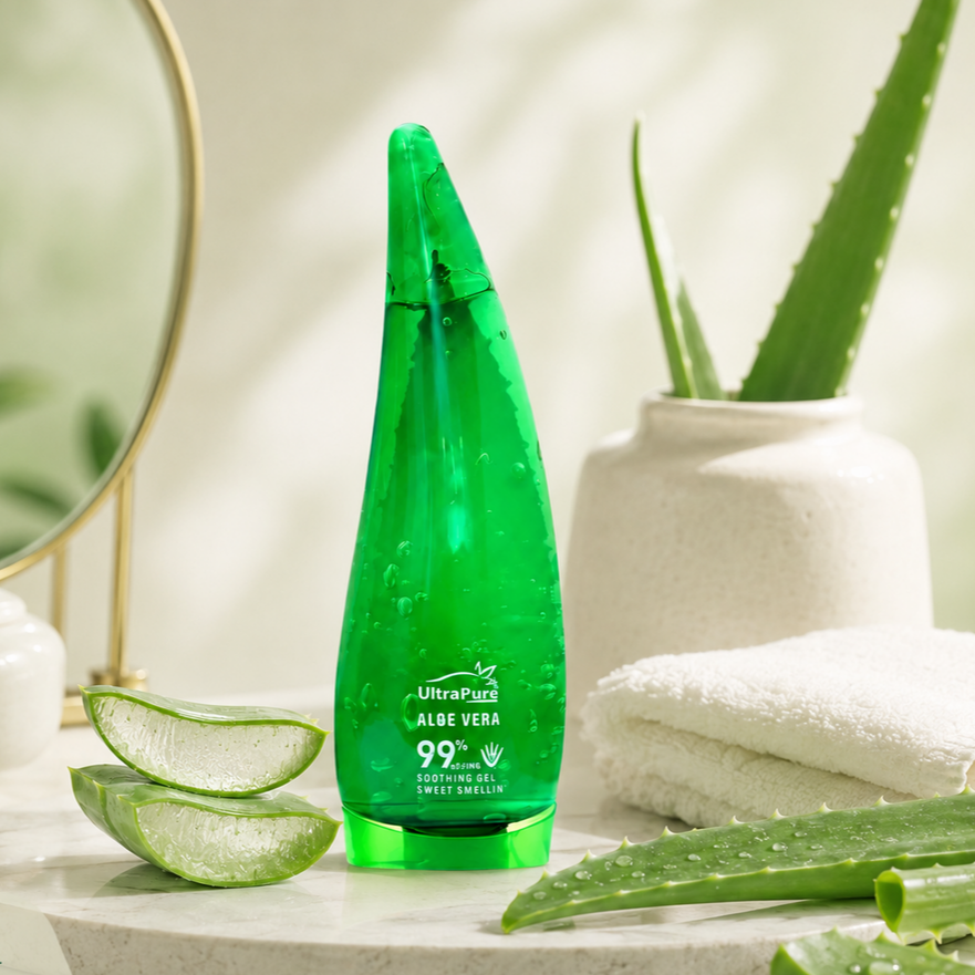 Aloe Vera 99% Soothing Gel 160ml – hydrating and moisturizing gel for face body and everyday skin care