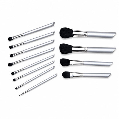Buy Professional 12-Piece Silver Makeup Brush Set online in Pakistan.